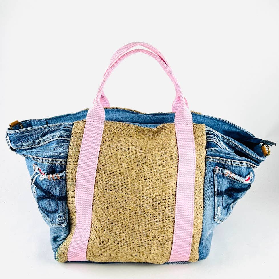 MILANO AMOUR - Wholesale Weekender Bag - Women's - NEW JERSEY DENIM MATCH JUTA POP COLOR TRAVEL CROSSBODY BAG5