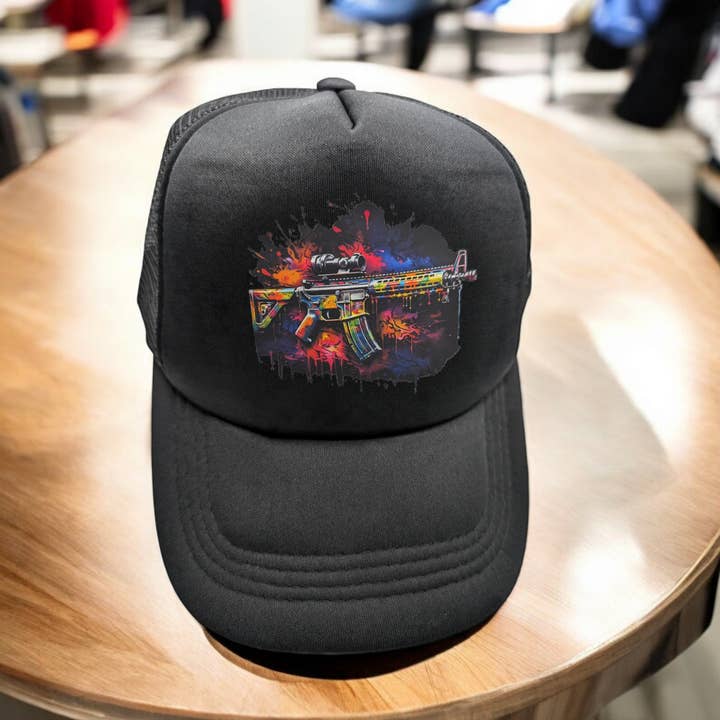 Color Splash Rifle Truckerhoed (polyesterschuim) voor wholesale door 2A Solutions