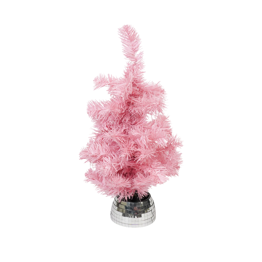 Housevitamin bv - Wholesale Artificial Christmas Tree - Artifical Tree- Xmas Tree- Ledlight - Battery - Pink - 50cm0
