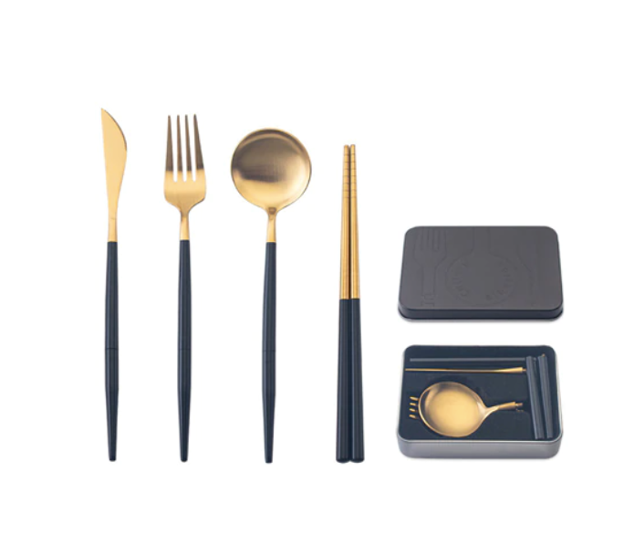 Homerely (We Cover All Import Duties) – Engroshandel Skærebestik sæt – Homerely bærbart sæt med lommeske og bestik0