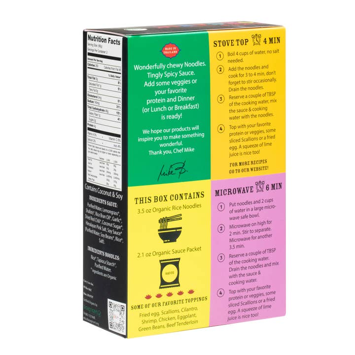 Mike's Organic Curry Love - Wholesale Ramen - Lemongrass & Garlic Sauce Noodle Kit ORGANIC3