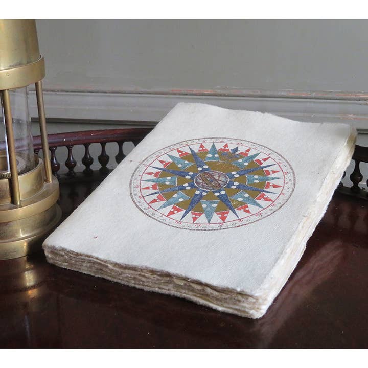 Epigram - Wholesale Notitieboekje - Windroos en zeecompass parchemijnotitieboek2