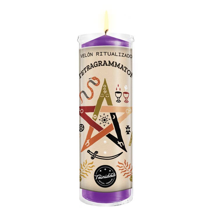 trinidad - Vendita all'ingrosso Candele votive - Candela ritualizzata Tetragrammaton