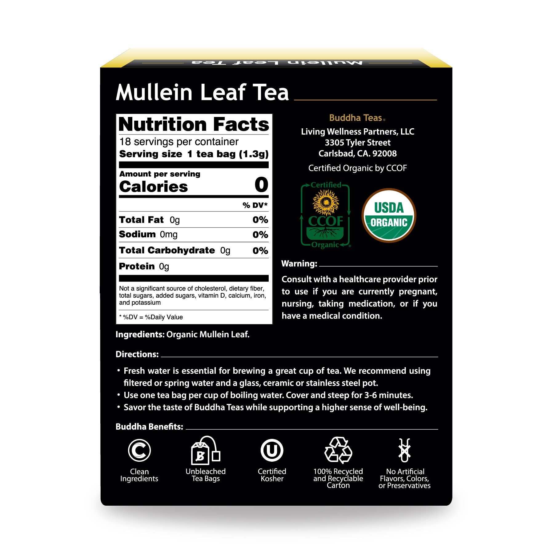 Buddha Teas - Wholesale Health/Detox Tea - Mullein Leaf Tea6