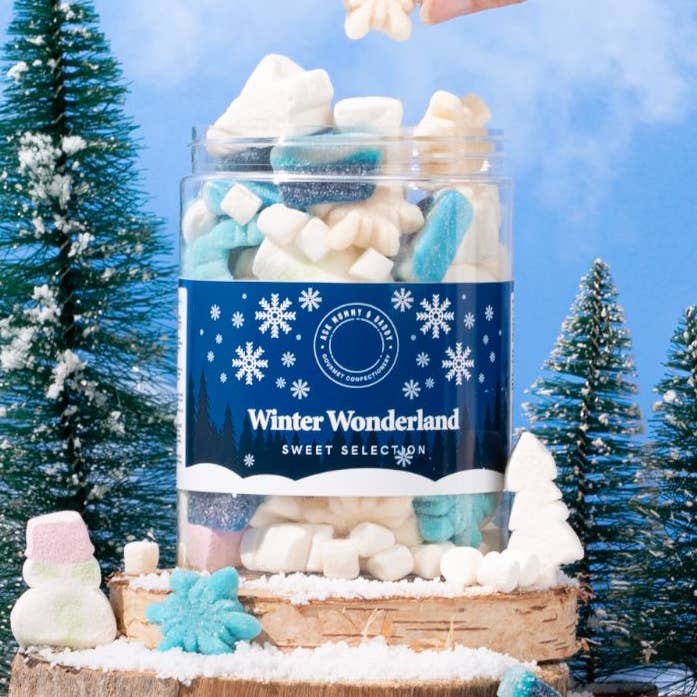Winter Wonderland Sweet Selection Share Tub for wholesale by Ask Mummy & Daddy