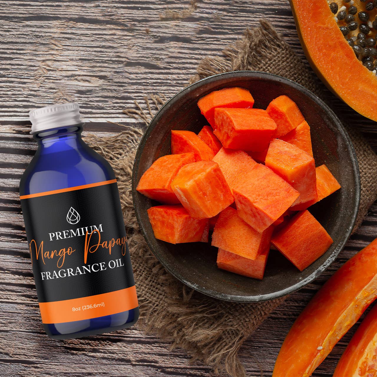 The Midwest Sea Salt Company – Óleo de fragrância por atacado – Óleo Perfumado Premium de Manga e Papaia3