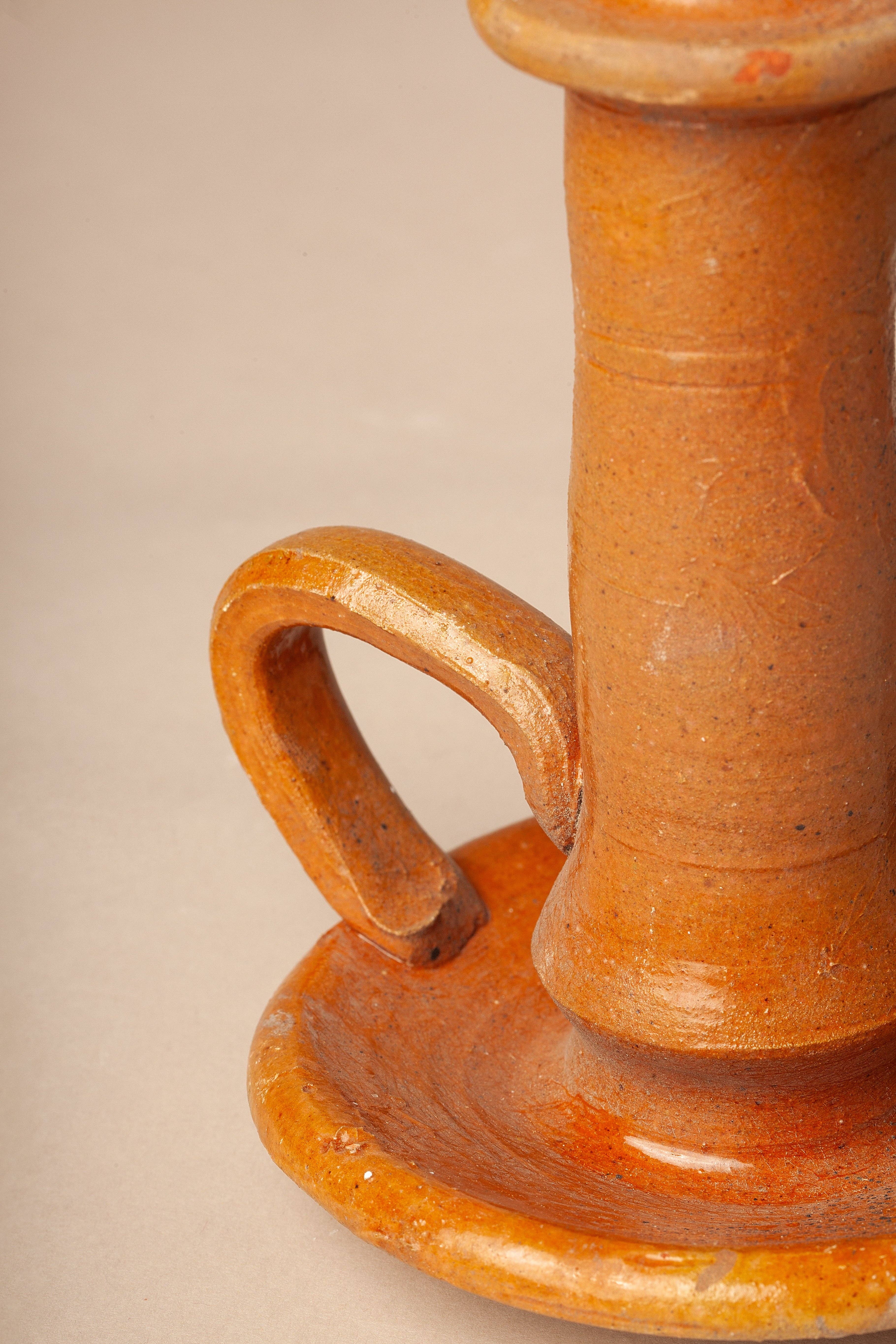 Eturel Madrid - Wholesale Candelabra - Clay handle candlestick with plate7