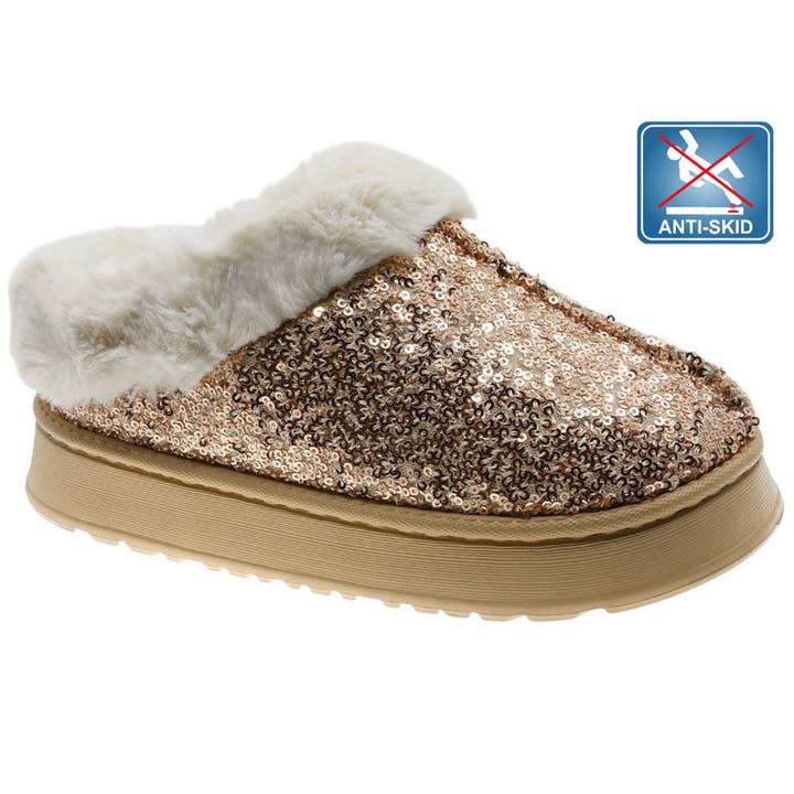 Pantofole da Donna Dorate Beppi-2214461 per la vendita all'ingrosso da parte di BeShoes Distribuição