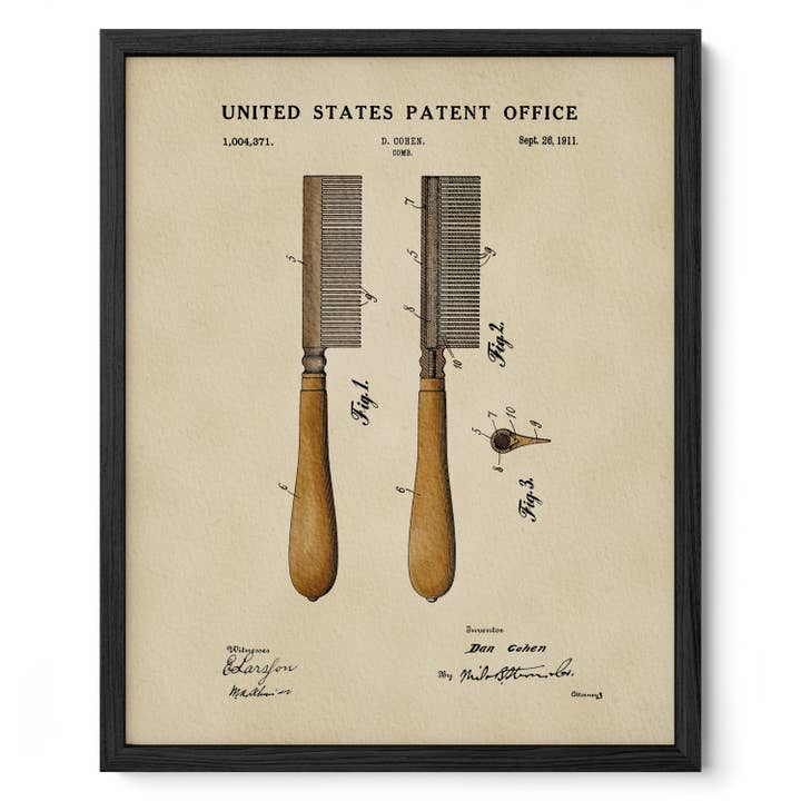 Men's Handle Comb for wholesale by Timeless Patents