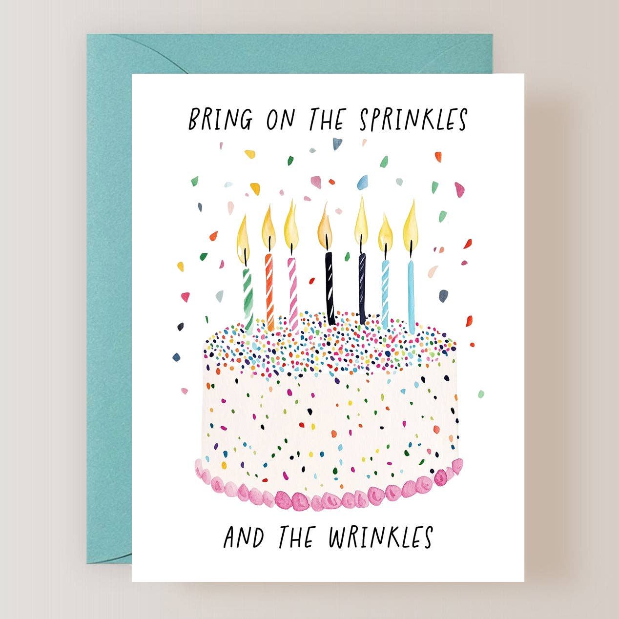 Firefly Paper Studio, LLC - Wholesale Birthday Card - Sprinkles and Wrinkles Birthday Card0