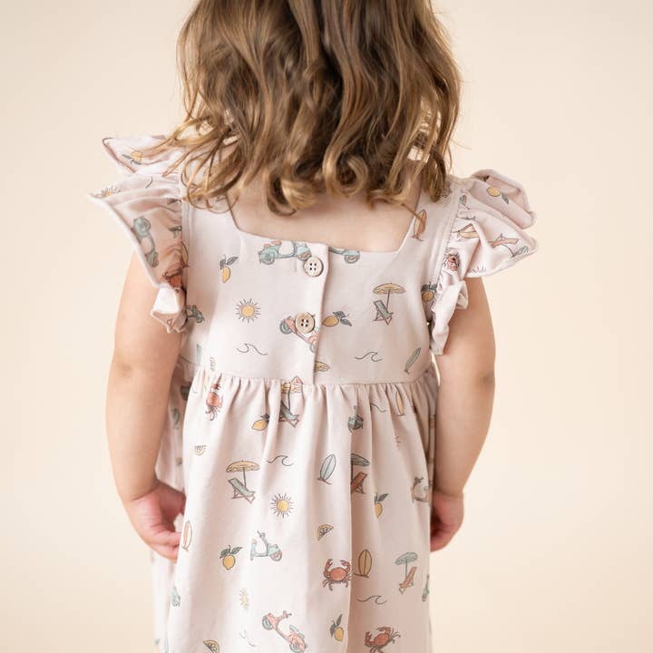 bug + bean kids - Wholesale Dress - Kids - Organic Cotton Flutter Dress | Summer Vibes2