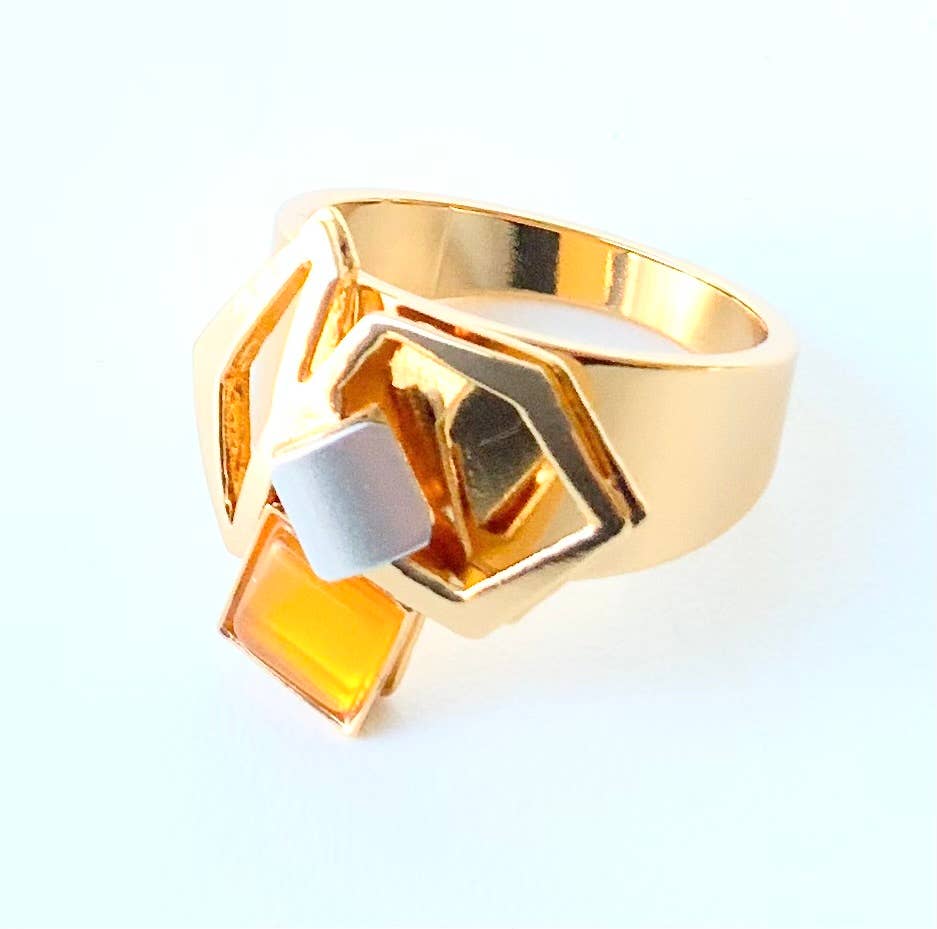 Christophe Poly / Crono Design - Wholesale Cocktail/Statement Ring - RINGS (R) - Sizes from (5-11)39