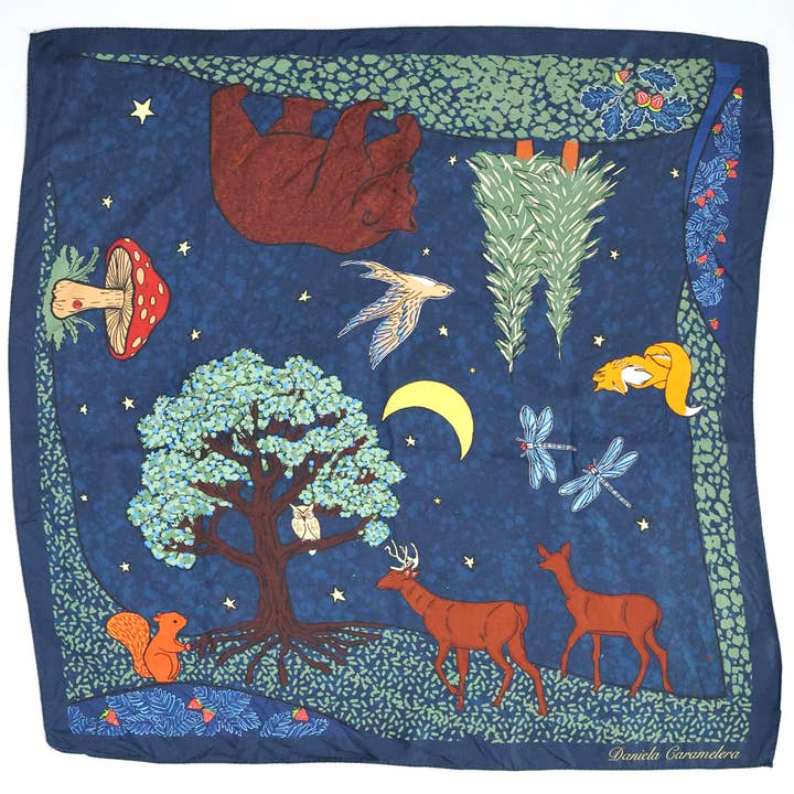 Mid-Night Forest Scarf for wholesale by Dasein Design
