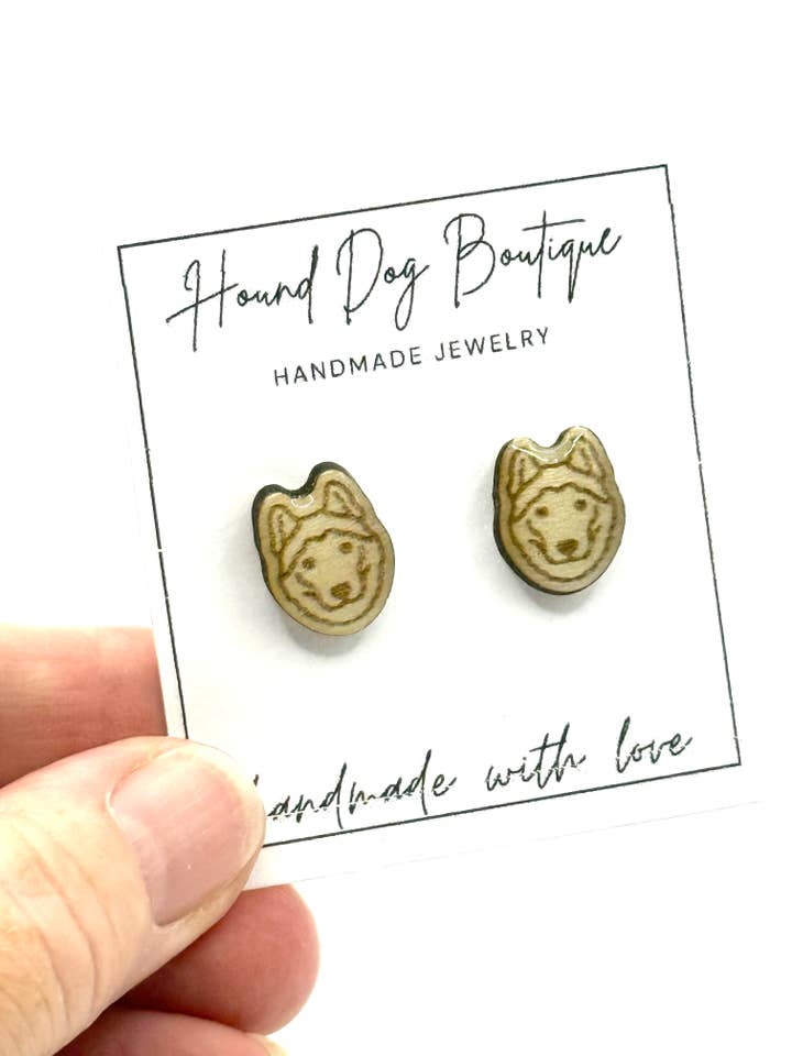 Husky-Ohrringe für den Großhandel von Hound Dog Boutique