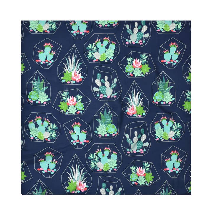 Canarische Sappige Zijde Vierkante Sjaal voor wholesale door Dupatta Designs