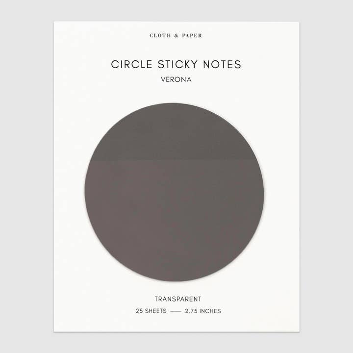 Cloth & Paper - Wholesale Sticky Notes - Transparent Circle Sticky Notes28