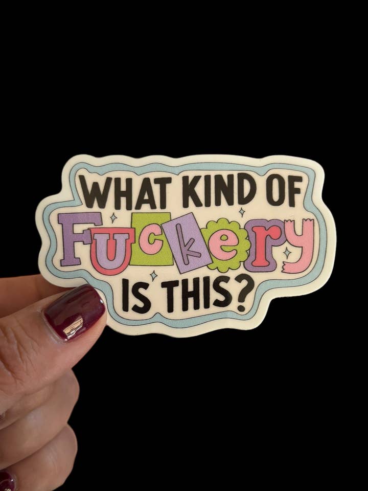 ¿Qué clase de estupidez es esta? Adhesivo de vinilo para venta al por mayor de I Will Cut You Creations