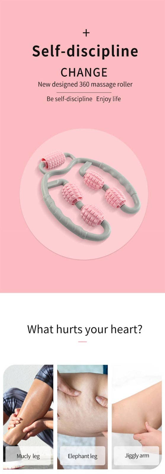 VIGOR – Engroshandel Massageapparat til kroppen – Muscle Relax yoga manuel massager rullehjul ben hals hånd9