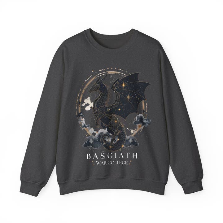 MagicMerchEmporium - Vendita all'ingrosso Felpa stampata - Unisex - Felpa Basgiath Drago Nero7