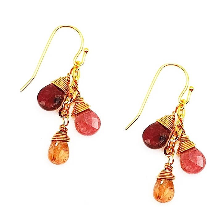 Boucles d'oreilles Tourmaline Glimmer pour la vente par MINU Jewels