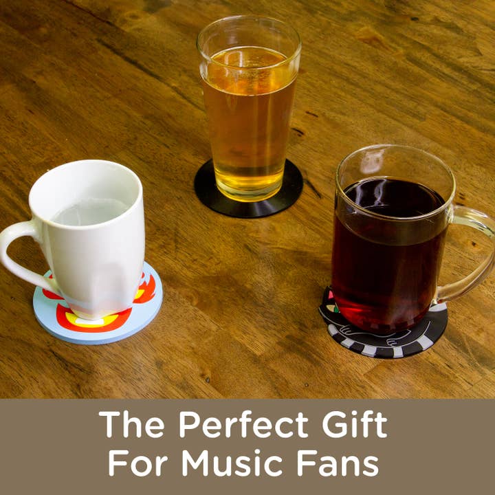 AQUARIUS, GAMAGO, ICUP, & ROCK SAWS by NMR Brands - Vente Sous-verre - Set de 45 Record Coasters3