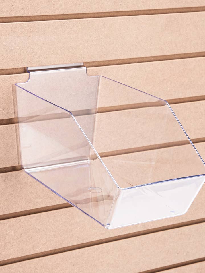 6" X 5 ½" X 11 ½" Clear Plastic Dump Bin for wholesale by Store Supply Warehouse