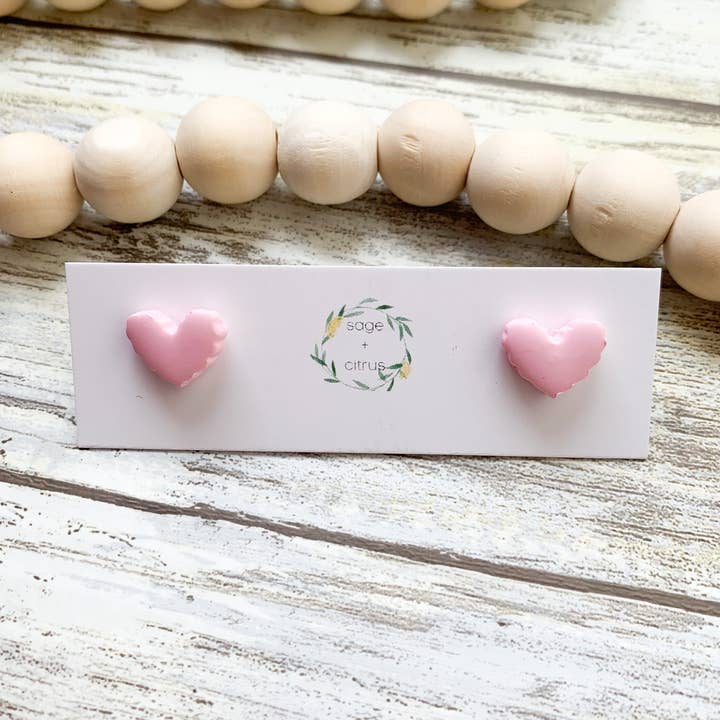 Heart Stud Øreringe for engroshandel hos sage + citrus