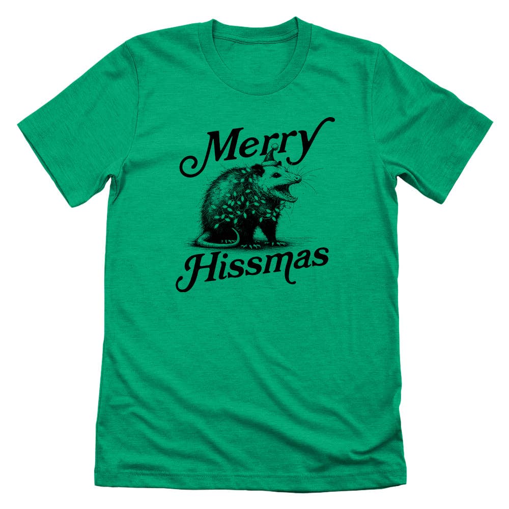 Let's Get This Thread - Wholesale Screen Printed T-Shirt - Unisex - Merry Hissmas Script0