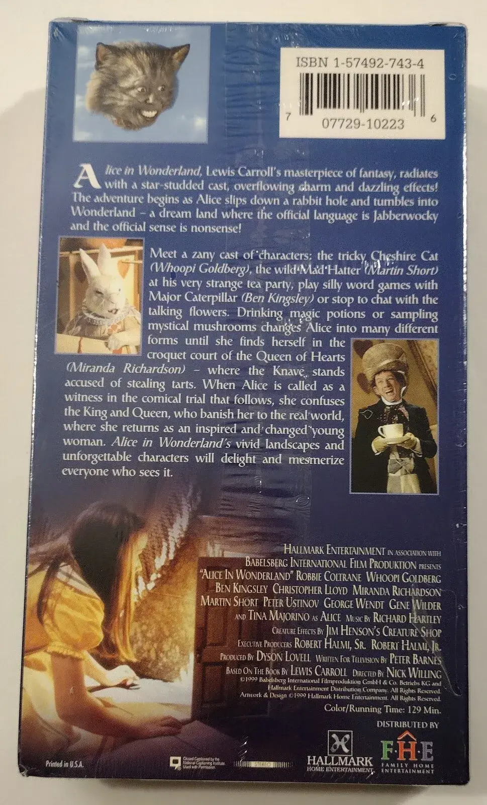 Real Retro - Wholesale Music Accessory - ALICE IN WONDERLAND Sealed Movie VHS Tape1