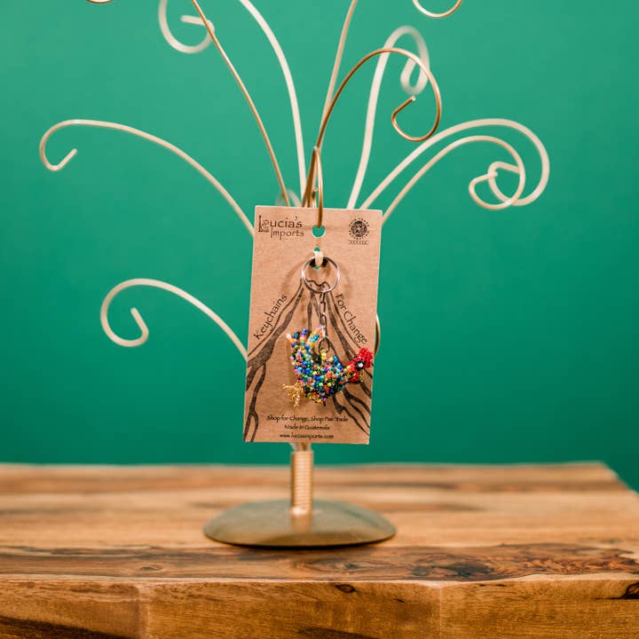 Lucia's Imports – wholesale Keychain – Women's – Rooster Beaded Keychains2