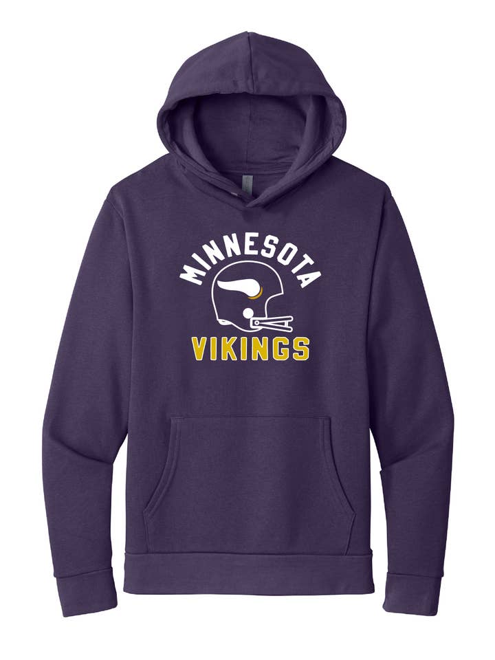 Neverwinter Clothing Co. - Wholesale Sweatshirt - Unisex - UNISEX "MN VIKINGS" SANTA CRUZ FLEECE HOODIE