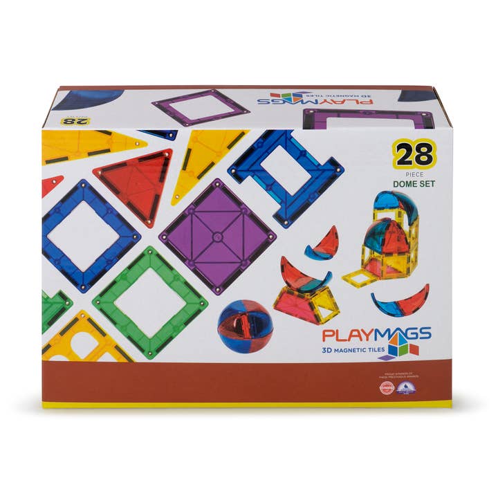 The Toy Group - Wholesale Building Set - Kids - Playmags 28 Piece Dome Set