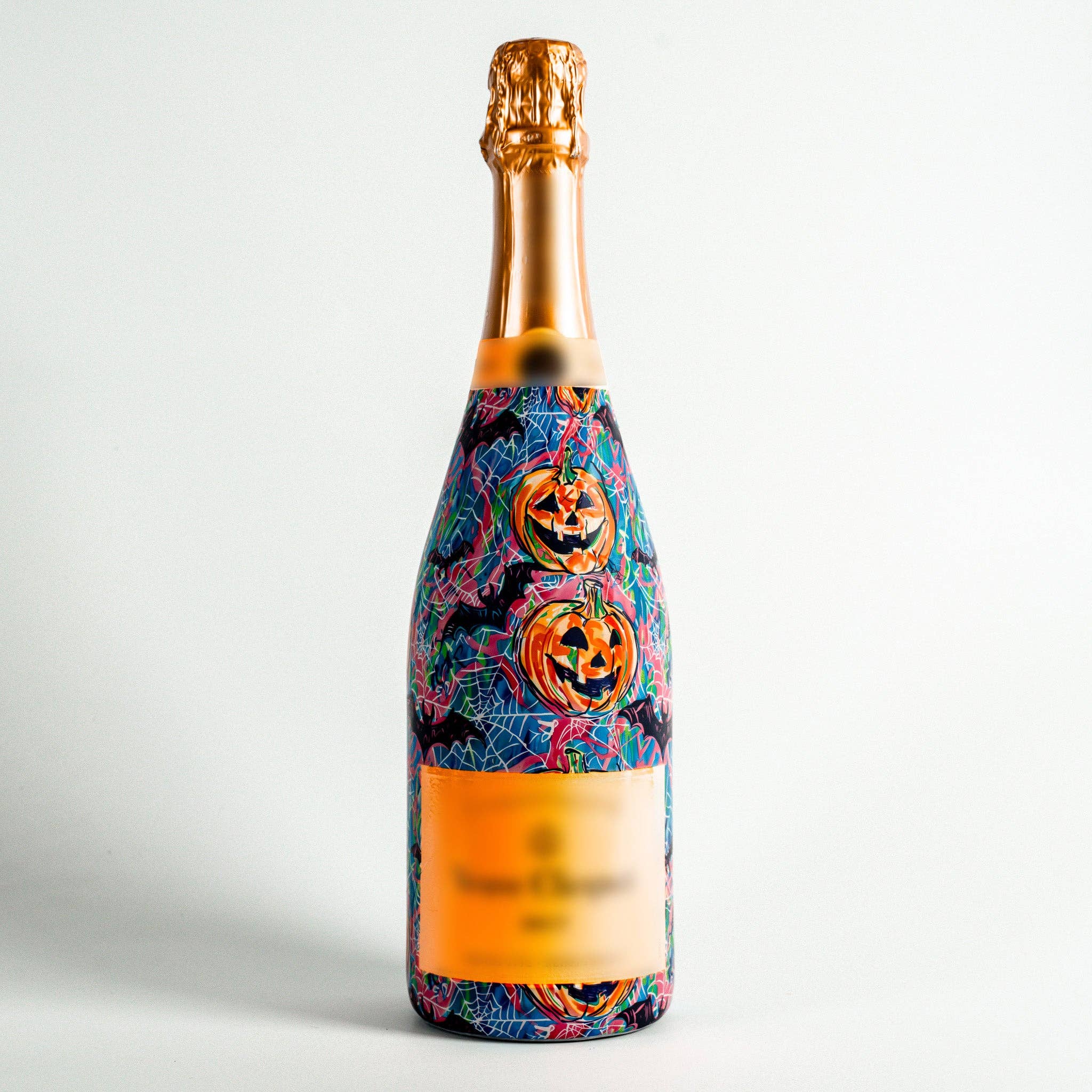 Beau Bottles - Venta al por mayor Bolsa de vino de regalo - Beau Bottles Preppy Halloween Bats - Colección Champagne0