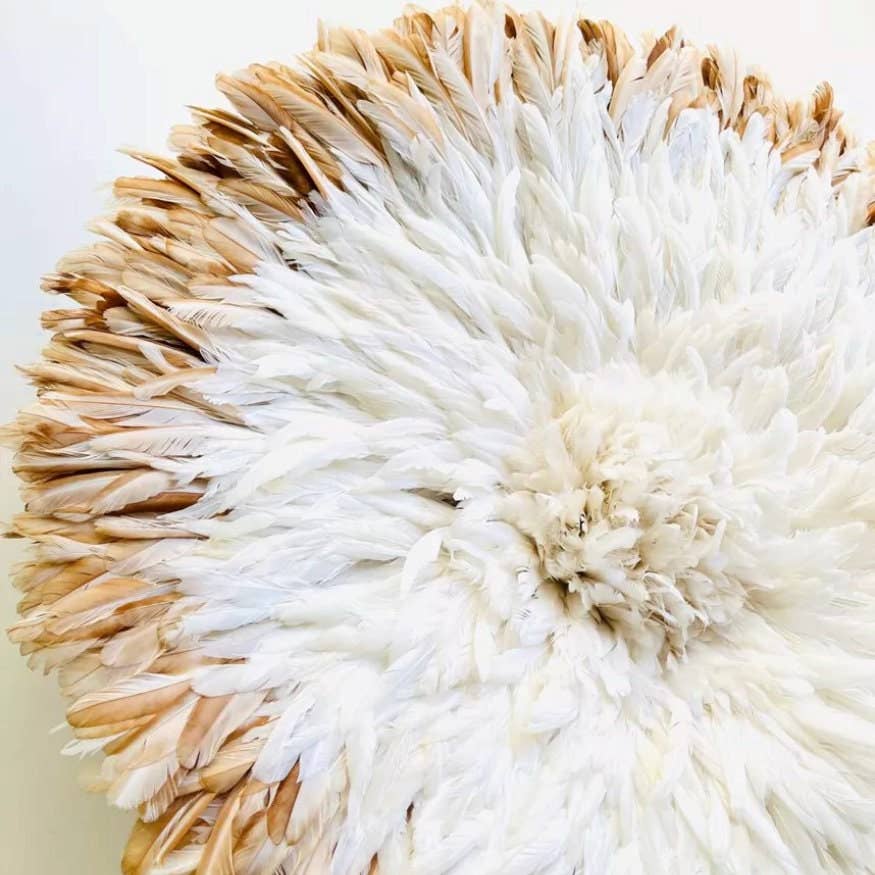 Juju Hat Wholesale - Wholesale Wall Accent - Authentic Juju Hat White Beige Ring Wall Art 14"/20"/26"/31"1