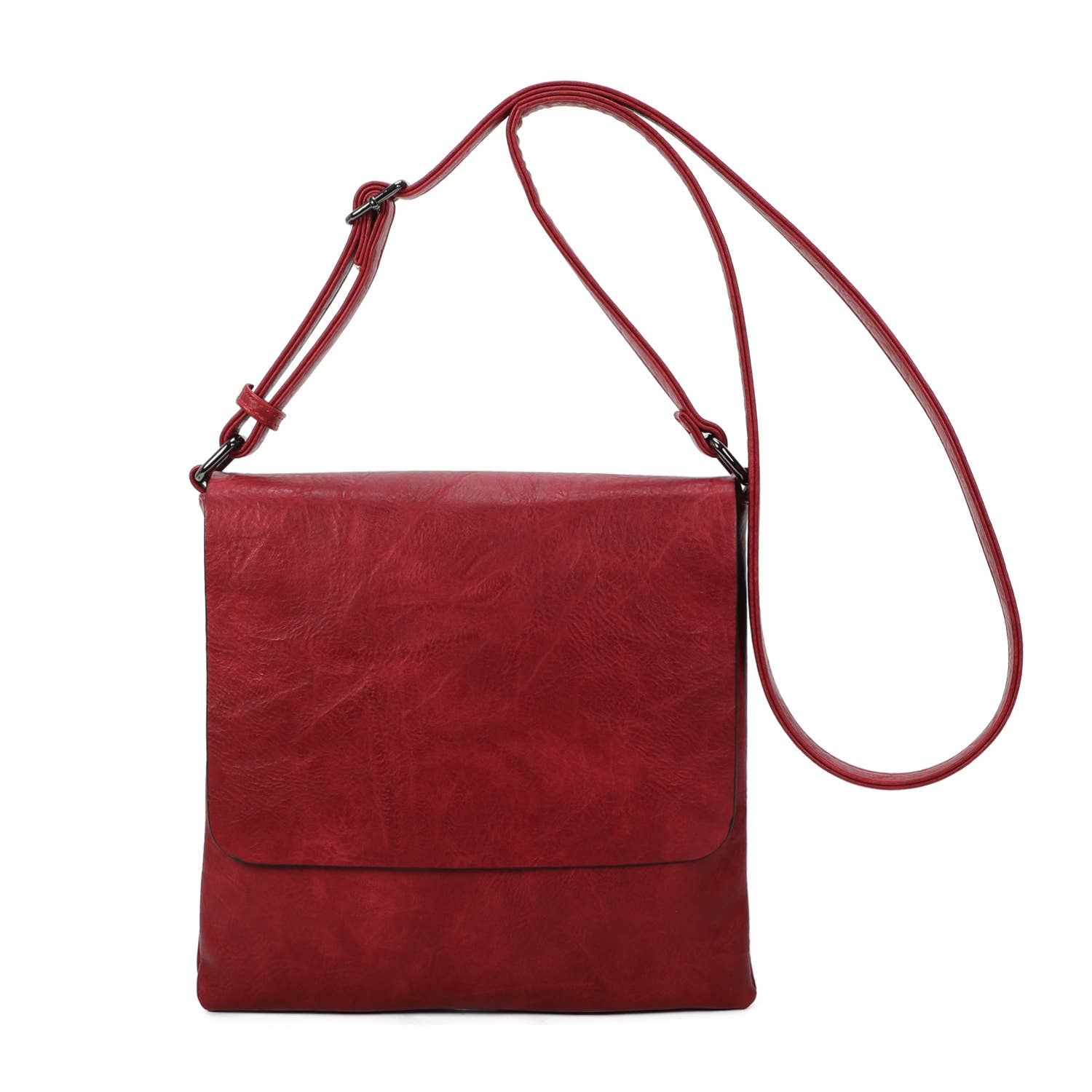 INES DELAURE - Wholesale Messenger Bag - Women's - Zipped flat pouch with soft and very practical flap2