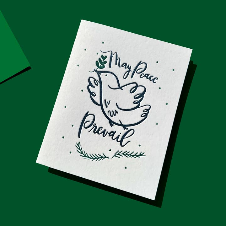 INK MEETS PAPER – Großhandel Saisongrußkarte – May Peace Prevail - Karte Winterferien0