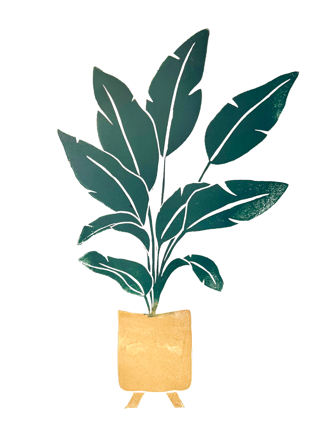 Ever Pollen Print Shop - Wholesale Art Print - HOUSE PLANT HAND PRINTED BLOCK PRINT 8x10"1