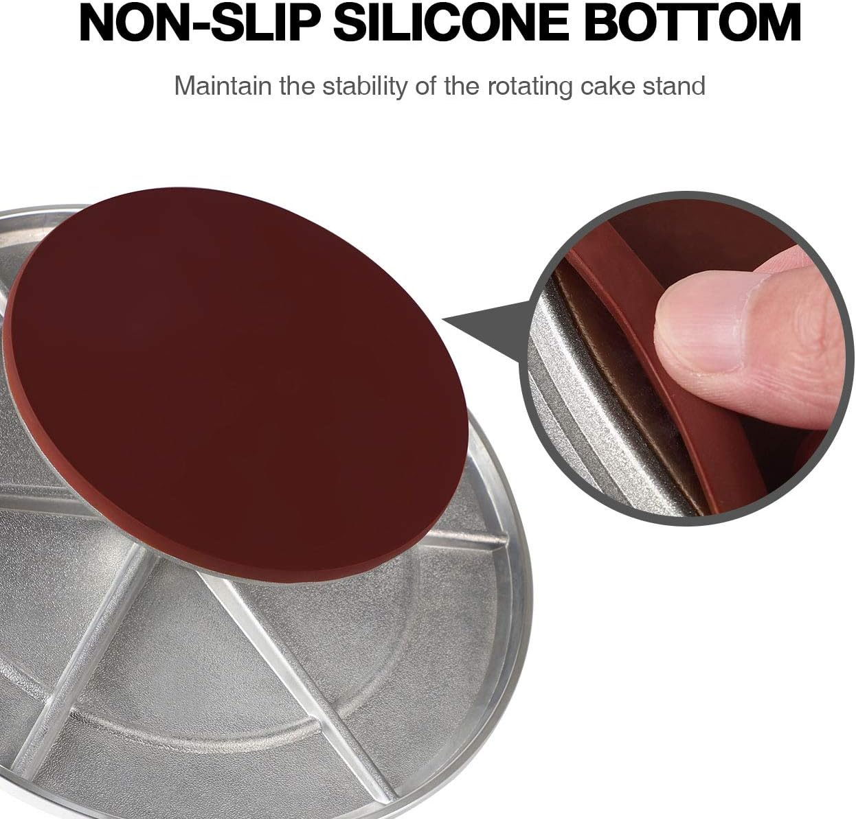 VIGOR – Suporte de bolo por atacado – Suporte giratório para bolo giratório de liga 12"11