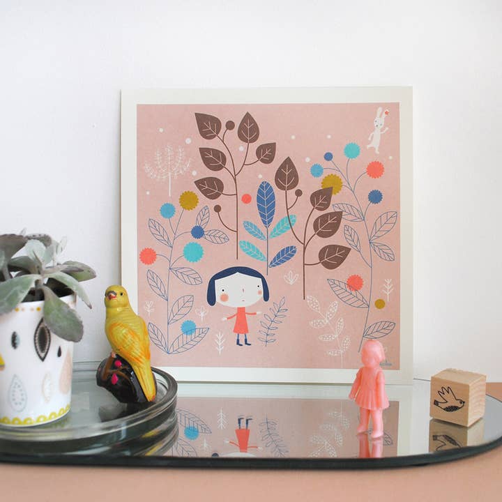 Affiche décorative illustration Alice pour la vente par mini labo