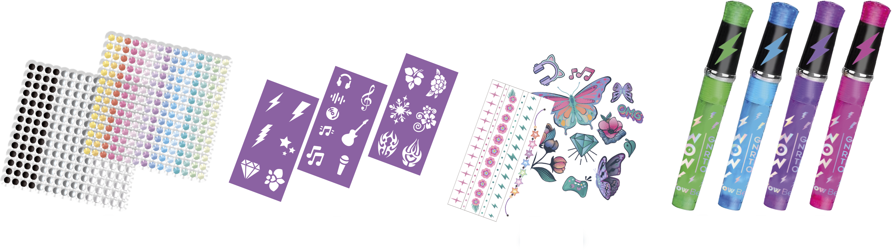 Kontiki - Wholesale Temporary Tattoo - Kids - WOW GENERATION tattoo set2