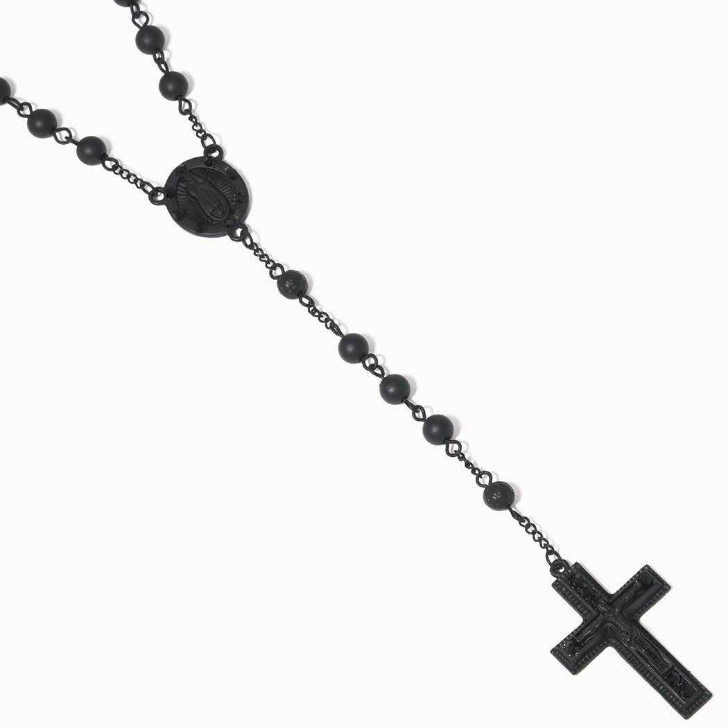 Fashion City - Wholesale Ketting met gebedskralen - Rozenkransketting met gouden onderdompelen13