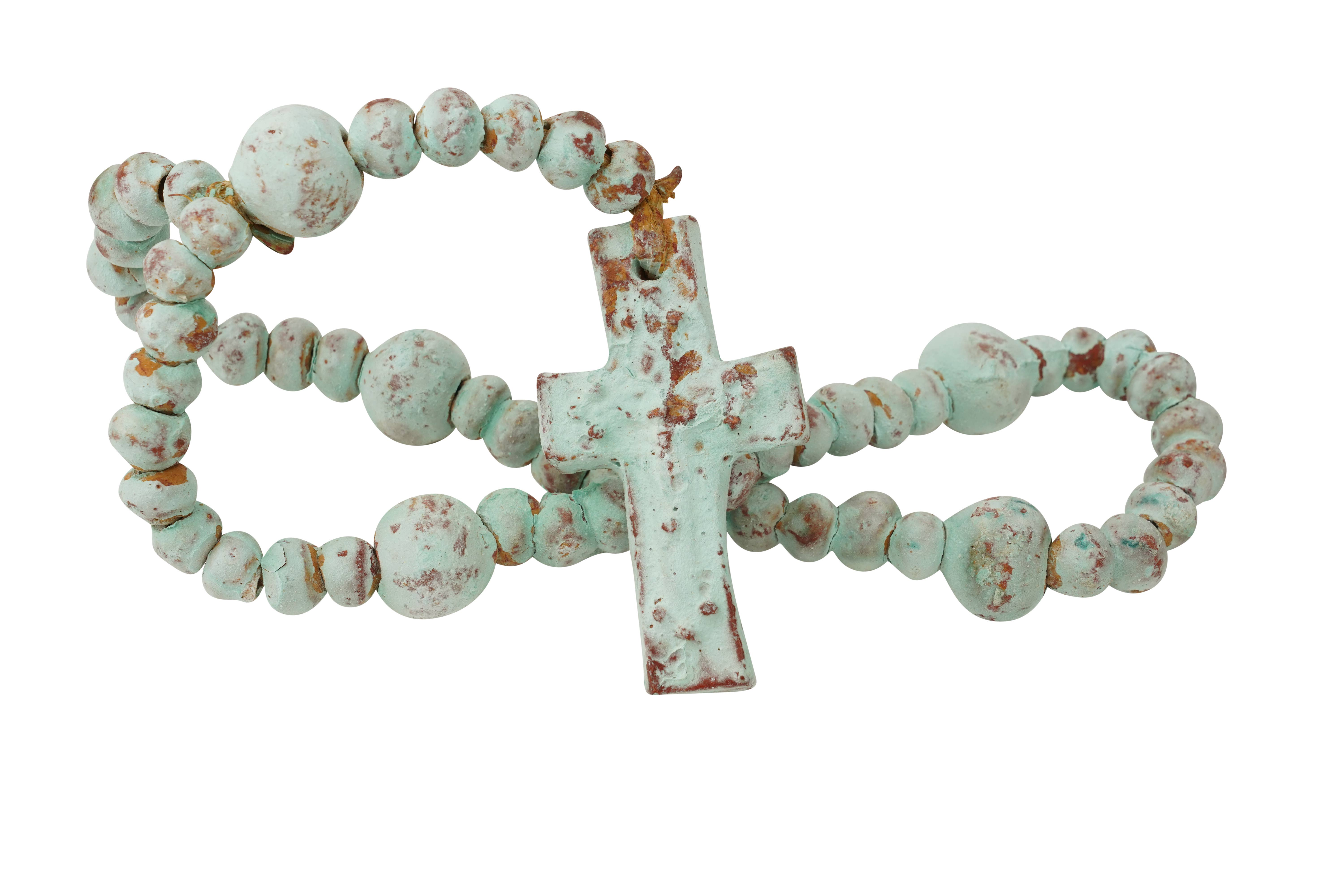 My Amigos Imports - Wholesale Prayer Beads Necklace - Hope Clay Rosary-Beads-Gorgeous-6 Sizes-Handmade-Turquoise18