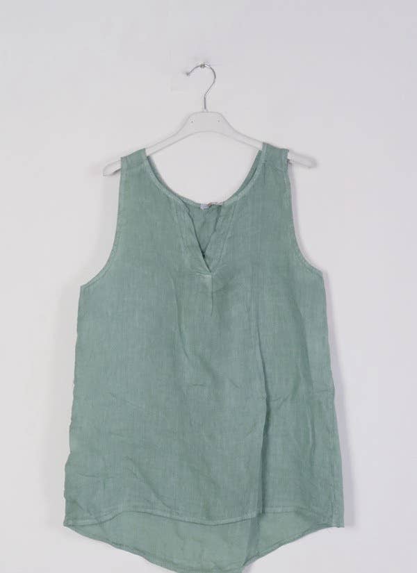 LÉA & LUC - Wholesale Tunic - Women's - 100% Linen Tank Top REF. 380098