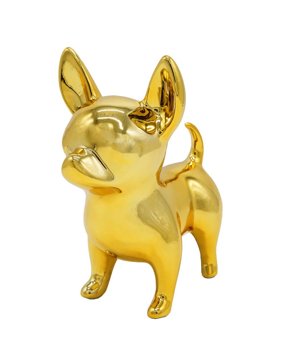 NAYOTHECORGI – Großhandel Dekofigur – Stehende Chihuahua-Keramikstatue2