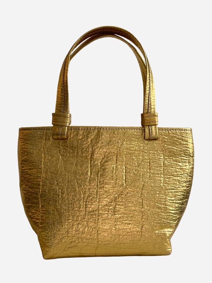 Mini Tote, Gold for wholesale by Ceibo