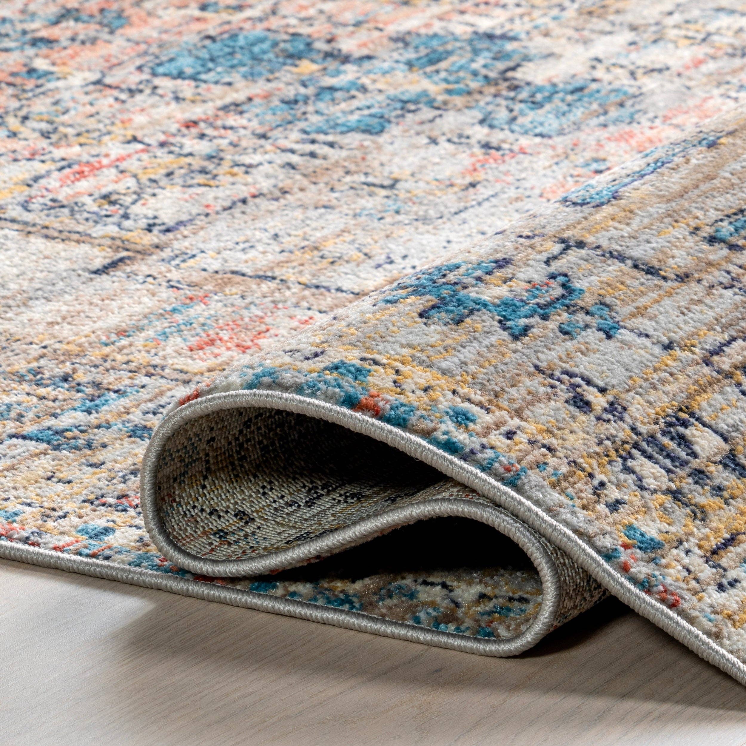 Beige Marley Traditional Medallion Fringe Area Rug for wholesale on Faire11