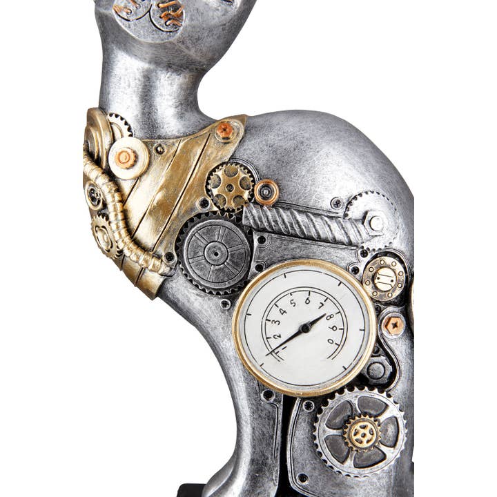 Escultura polivinílica «Steampunk Cat» para venta al por mayor de Gilde Handwerk Macrander GmbH & Co. KG
