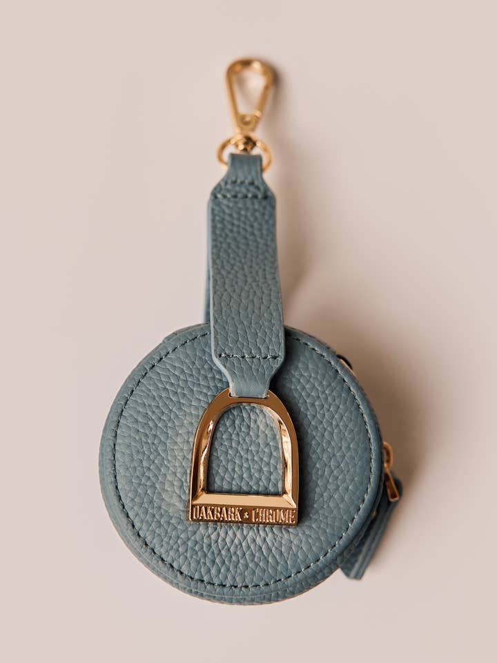 Stirrup Accessory Keeper in Denim for wholesale by Oakbark & Chrome