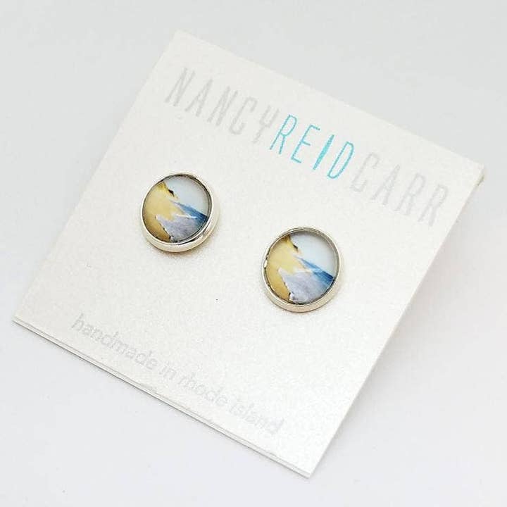 Water Oorbellen Post - Golden Shore voor wholesale door Nancy Reid Carr