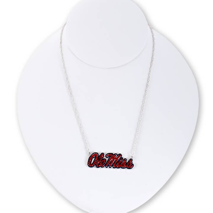 Seasons Jewelry - Wholesale Pendant/Charm Necklace - Mississippi Crystal Logo Necklace2